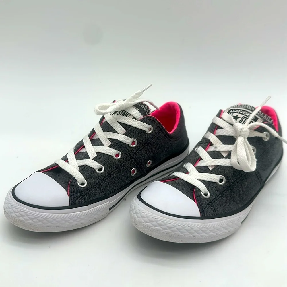 Converse Chuck Taylor All Star Girls Madison Shoes Gray Junior 659241F Size 3